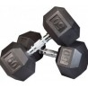 PAR MANCUERNAS HEXAGONALES AHULADAS DE 50 LBS