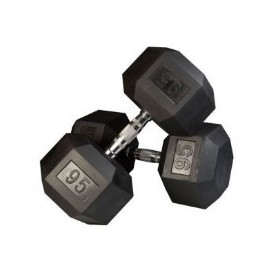 PAR MANCUERNAS HEXAGONALES AHULADAS DE 95 LBS