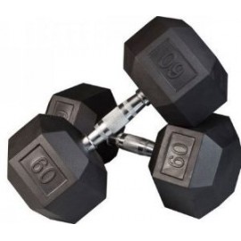 PAR MANCUERNAS HEXAGONALES AHULADAS DE 60 LBS