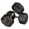 PAR MANCUERNAS HEXAGONALES AHULADAS DE 100 LBS